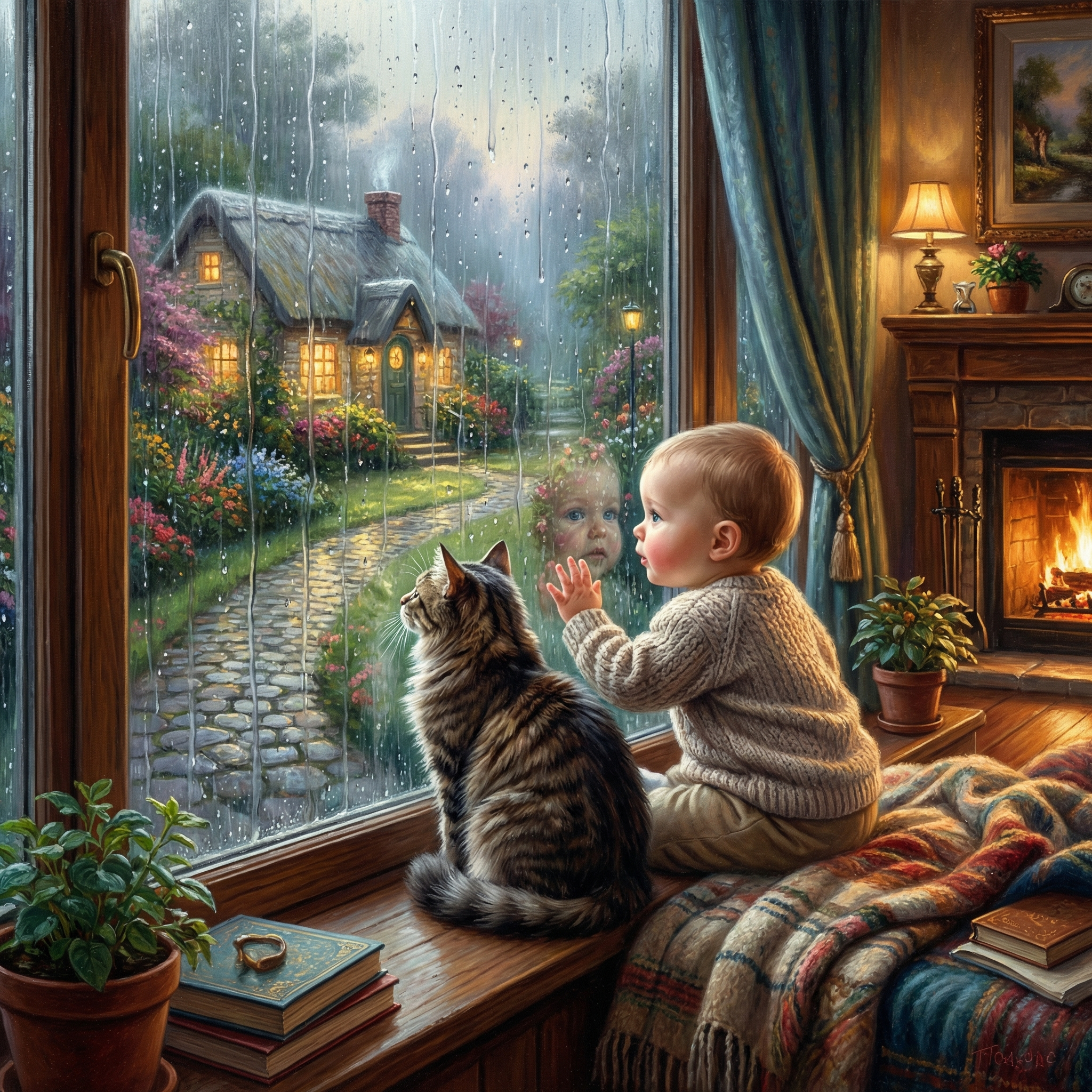 Kid Animal 13 Rain Window