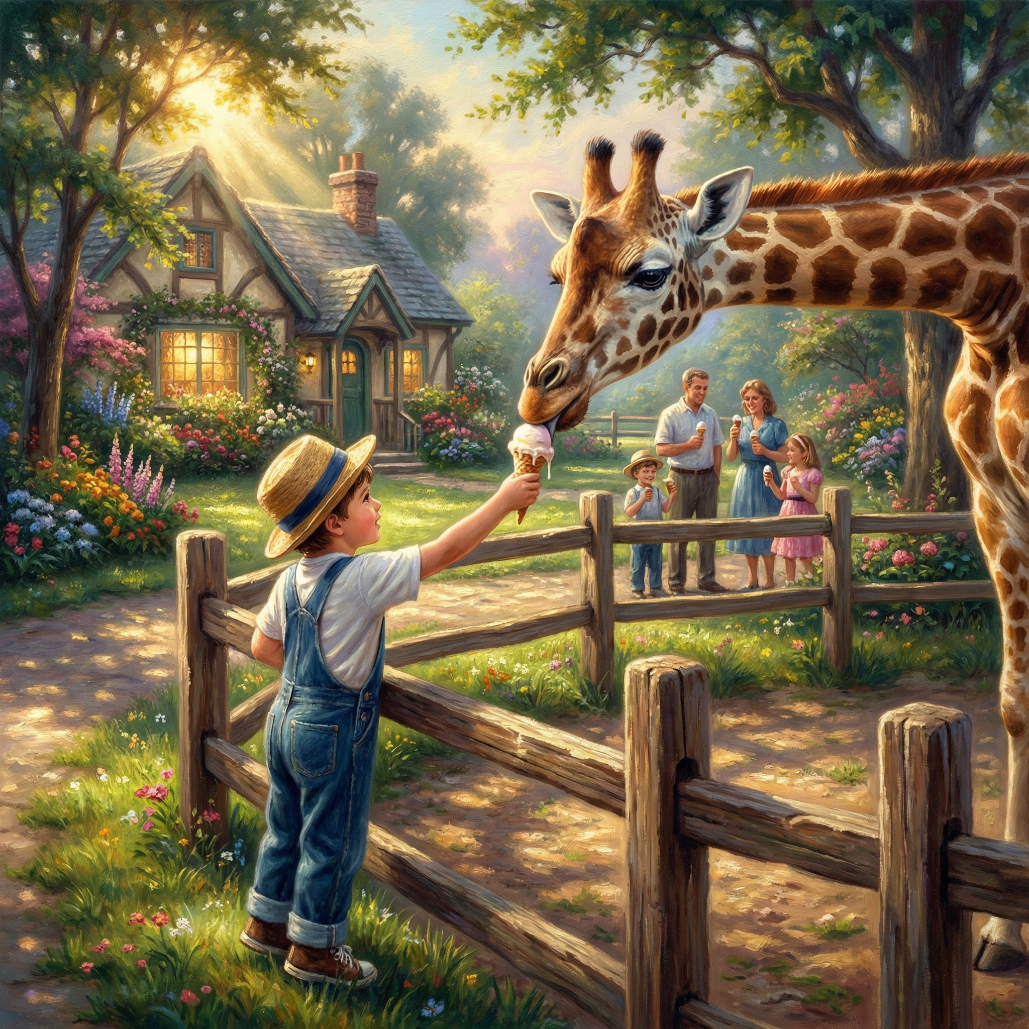 Kid Animal 16 Giraffe Icecream