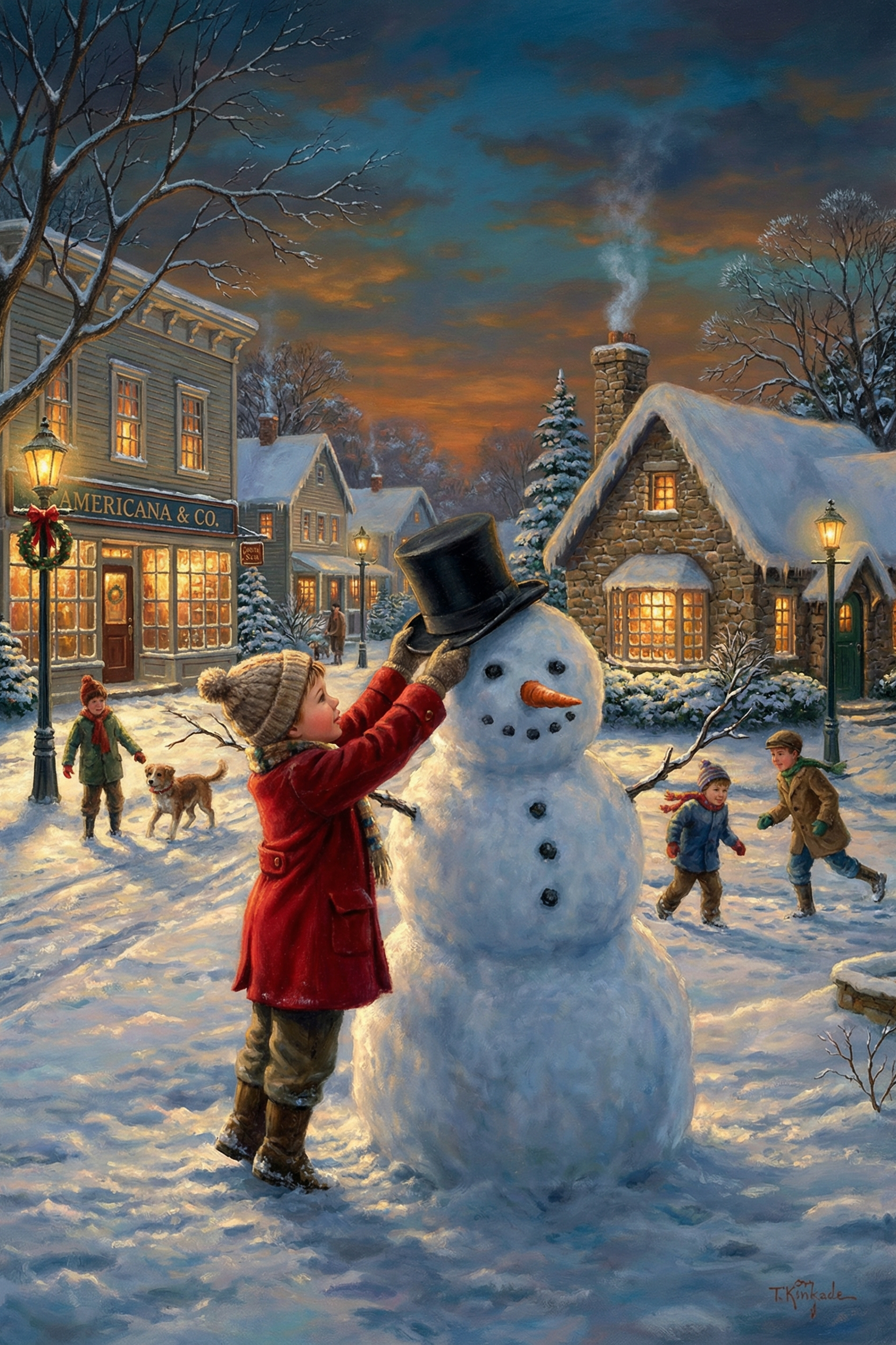 Kid 28 Snowman Stack