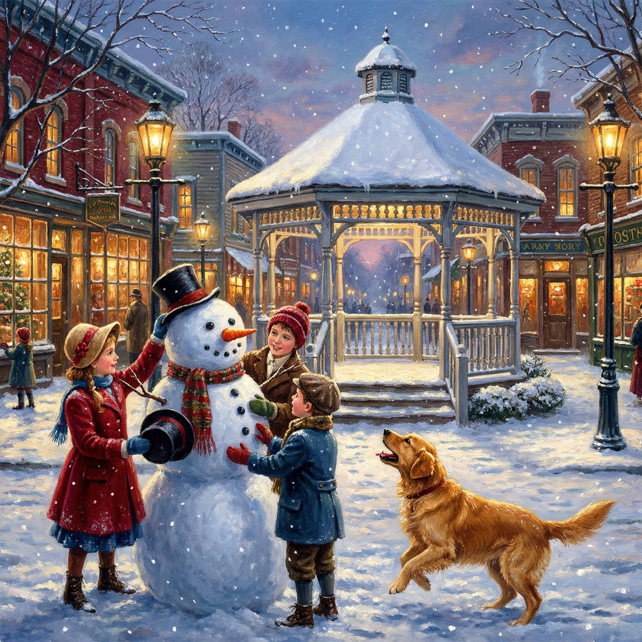 Scene 12 Winter Gazebo