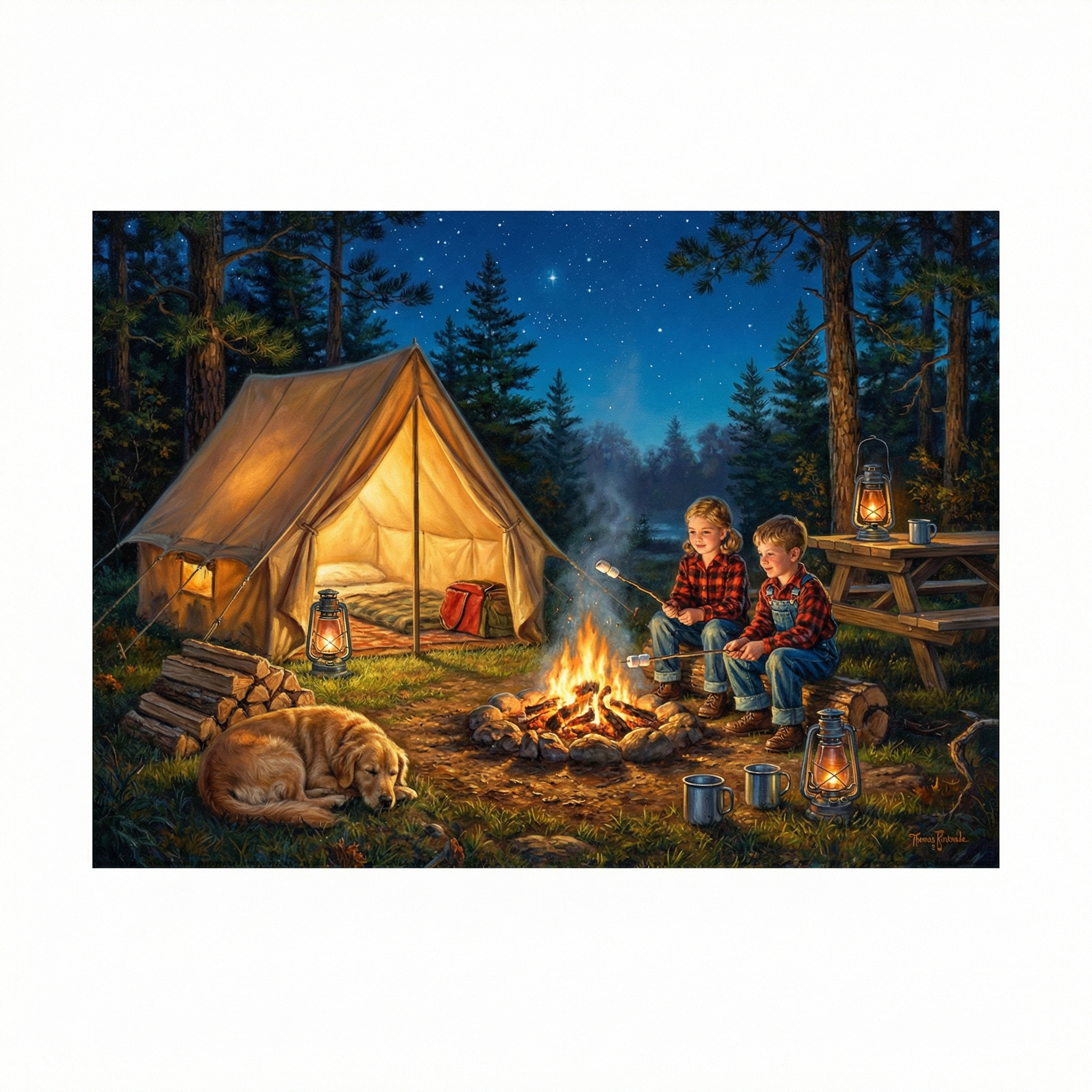 Scene 23 Camping Night